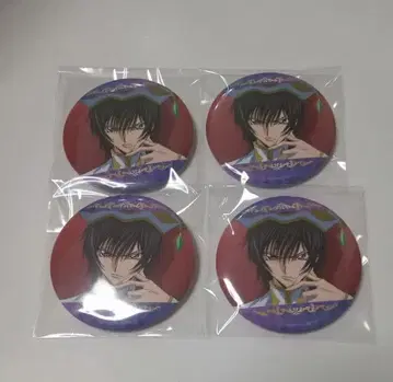 코드기어스 럭키 캔뱃지 BOX 캔뱃지 를르슈 4개 세트