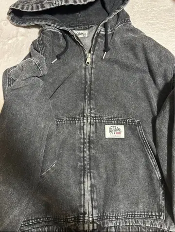 데님 자켓 후드티