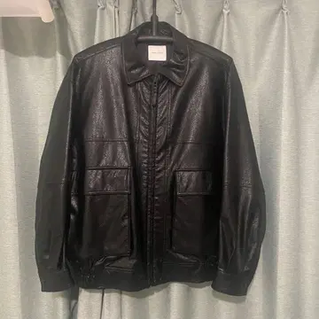 FREAK'S STORE 인조 가죽 블루종 블랙 M 사이즈