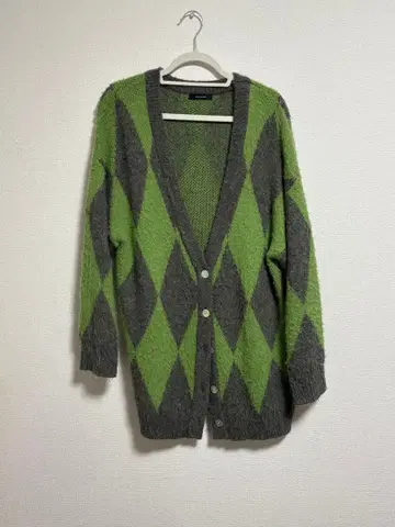 JEANASIS 다이아몬드 패턴 가디건