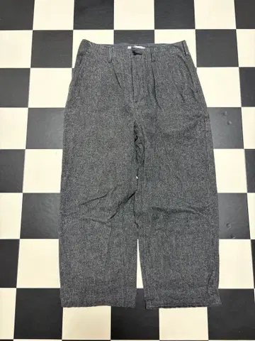 TEXTURE WE MADE 턱 와이드 슬랙스 그레이