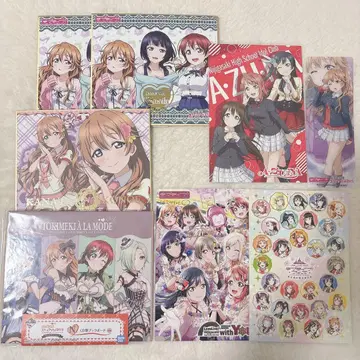 러브 라이브 니지가사키 색지 엽서 책갈피 묶음 판매