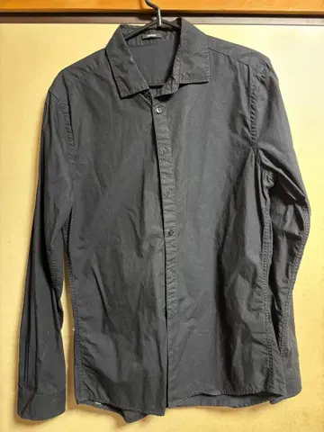 DENHAM 블랙 긴팔 셔츠