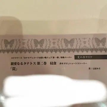 스텔라워스 카나리아 레코드 쇼핑 페어 특전 페이퍼 친애하는 타나토스