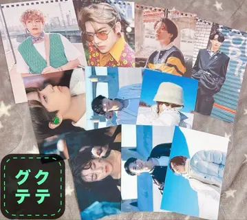 BTS 정국 뷔 사진 6장 달력 떼어낼 수 있는 사진 4장