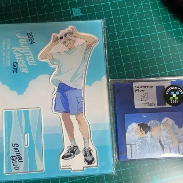 주술회전 고죠 아크릴스탠드 청무님 플로피디스크 쥬쥬카페