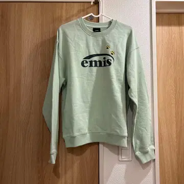 emis 한국 FOOT PRINTED SWEAT 민트 S 사이즈 새상품