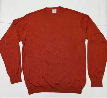 EDIFICE 실크 혼방 크루넥 니트 (색상: 오렌지)