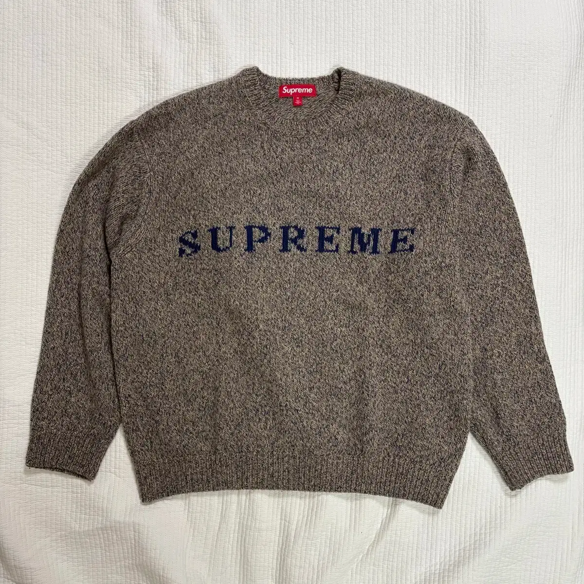SUPREME | 슈프림 [XL] Supreme Arc Contrast Knit Sweater on Bunjang
