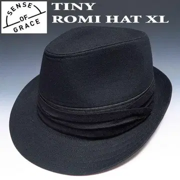 새상품 센스 오브 그레이스 클래식 중절모 XL 블랙 빅 사이즈 조정