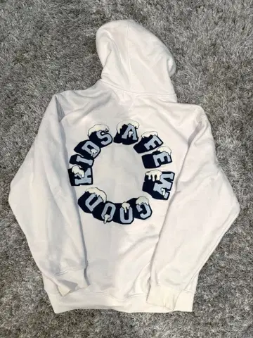 AFGK a few good kids 화이트 자수 후드티