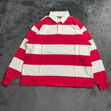00s LANDS' END 랜드스 엔드 라거 셔츠 팻 보더