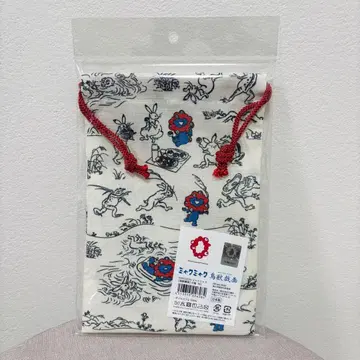 [ 새상품 ] 미야쿠미야쿠 조수기화 복조리 파우치 백 손수건