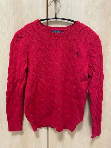 랄프 로렌 케이블 짜임 니트 M