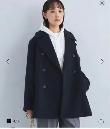 1_OF MINE W 피 코트 네이비 S(SHORT 사이즈)