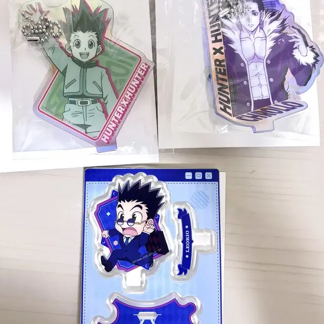 (일괄) 헌터헌터 아크릴 스탠드 곤, 클로로, 레오리오