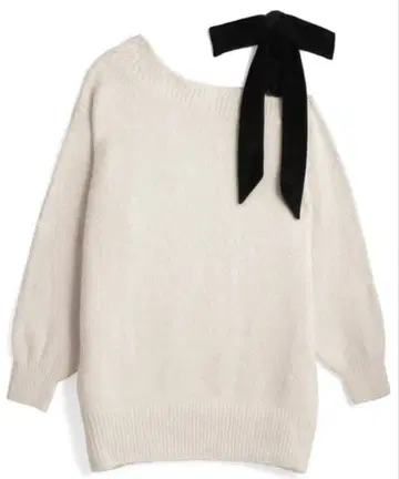 grl 원숄더 벨로아 리본 니트 미니 원피스[dr796]