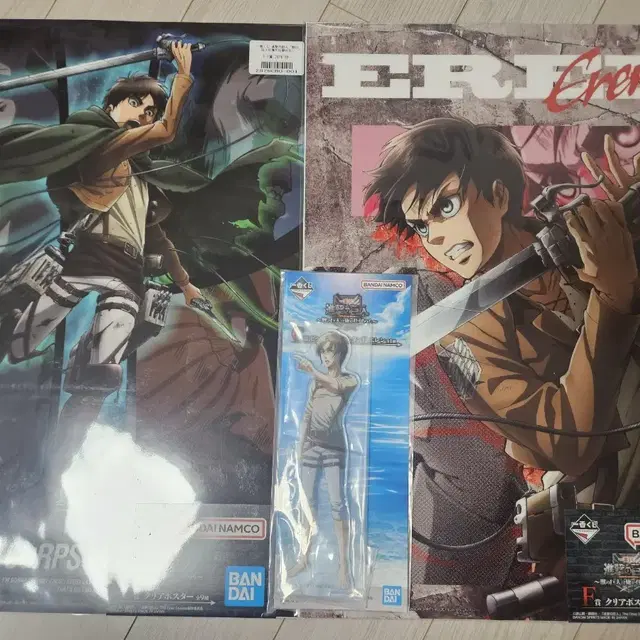 제일복권 진격의 거인 c상 에렌 포스터 & 아크릴 스탠드 세트