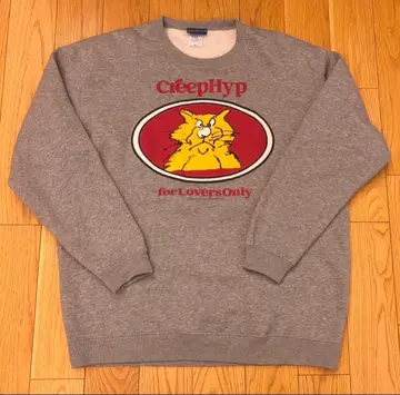 CreepHyp 크리프하이프 고양이 맨투맨 그레이