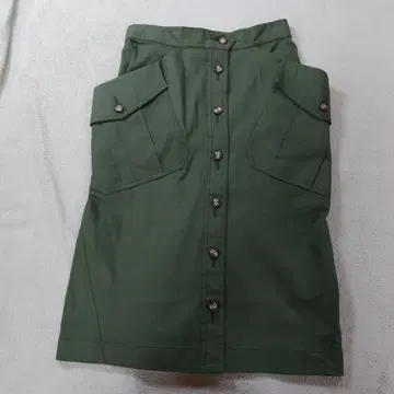 Ray BEAMS 카키 타이트 스커트