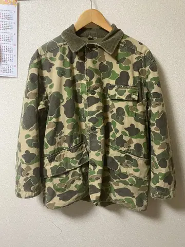 60s~70s Duxbak 빈티지 헌팅 자켓 카모 카모플라쥬