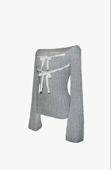 THEREDTHREAD S 립 니트 탑스 리본