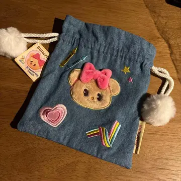 새상품 개봉만 Butterbear 버터베어 데님 파우치 복조리