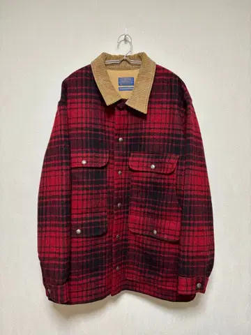 초절정 새상품급 70년대 빈티지 펜들턴 울 맥키노 코트 사이즈 L