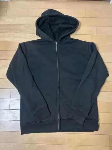 AZUL by moussy 블랙 풀 집업 후드티 M