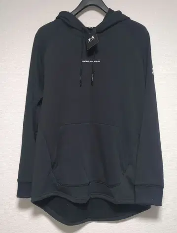 미사용 새상품 언더아머 블랙 후드 부착 후드티 XL