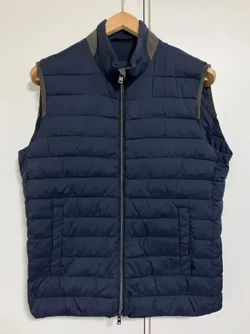 HERNO 헬노 충전솜 베스트 48 사이즈 무료배송 네이비
