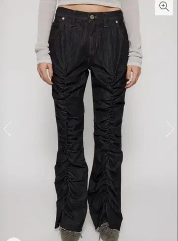 LAGUAGEM MIDST GATHER 플레어 데님