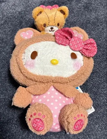 헬로키티 딸기신문 645호 콜라보레이션 페어 봉제 인형