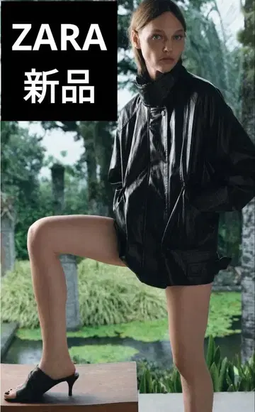 택 포함 새상품 ZARA ZW 컬렉션 페이크 레더 자켓 코트