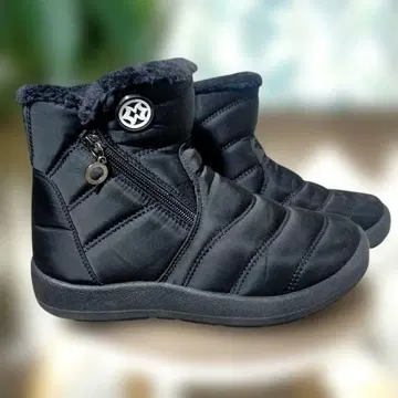 블랙 어그 부츠 지퍼 포함