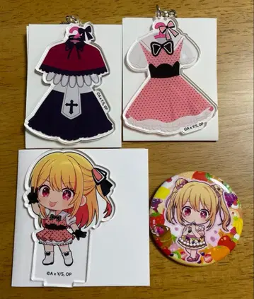 최애의 아이 루비 스이파라 의상 아크릴 키링 아크릴 스탠드 캔뱃지