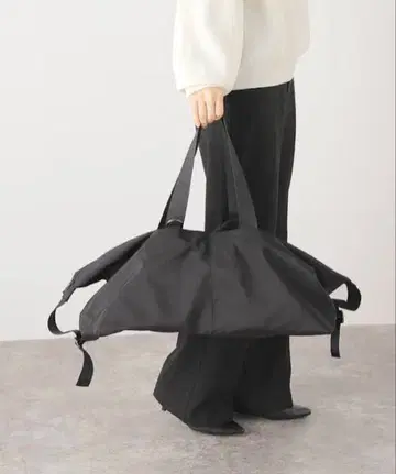 HVISK 베이지 보스턴 백