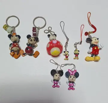 미키 미니 키링 스트랩 세트