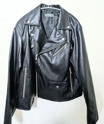 [ CLEL ] 인조 가죽 2way 라이더 자켓 XS