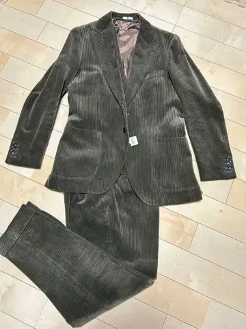 정장 셀렉트 3피스 코듀로이 수트 셋업 미사용품