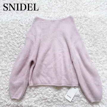 새상품급 스나이델 퍼 라이크 오버 니트 풀오버