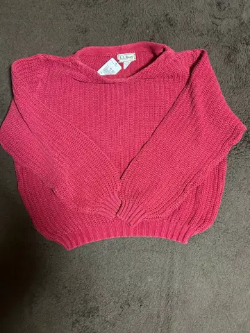 L.L.Bean 핑크 긴팔 니트 스웨터 M