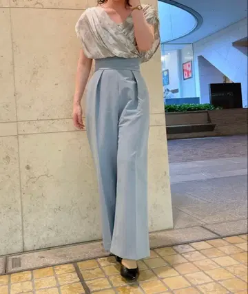 결혼식 드레스 라그나문 와이드 팬츠 하이웨스트 LAGUNAMOON