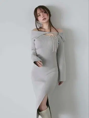 andmary 아 마리 Amari ribbon dress