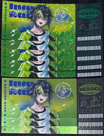 니지산지 이나미 라이 홀로그램 티켓 하프 기념일 Dytica