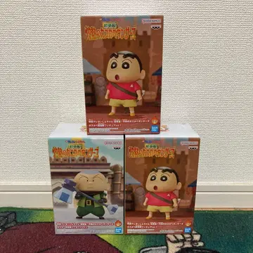 짱구는 못말려 불볕더위 카스카베 댄서 피규어 세트 3개