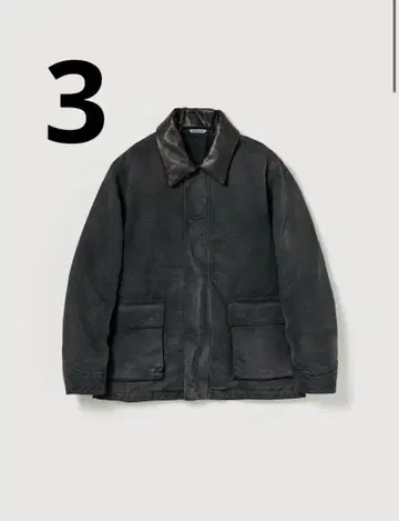 AURALEE DYED ORGANIC COTTON DUCK BLOUSON