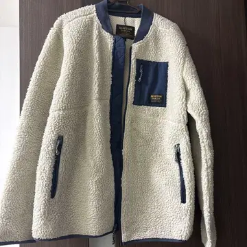 BURTON 플리스 자켓 S 사이즈 크림/네이비