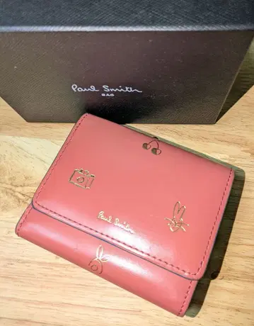Paul Smith 3단 폴더형 지갑 가마구치 핑크
