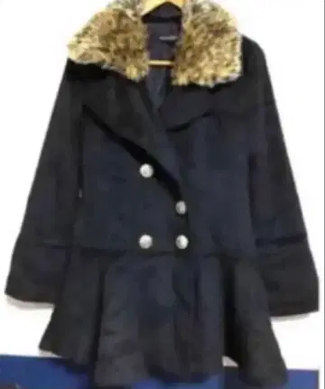 퍼 플레어 코트